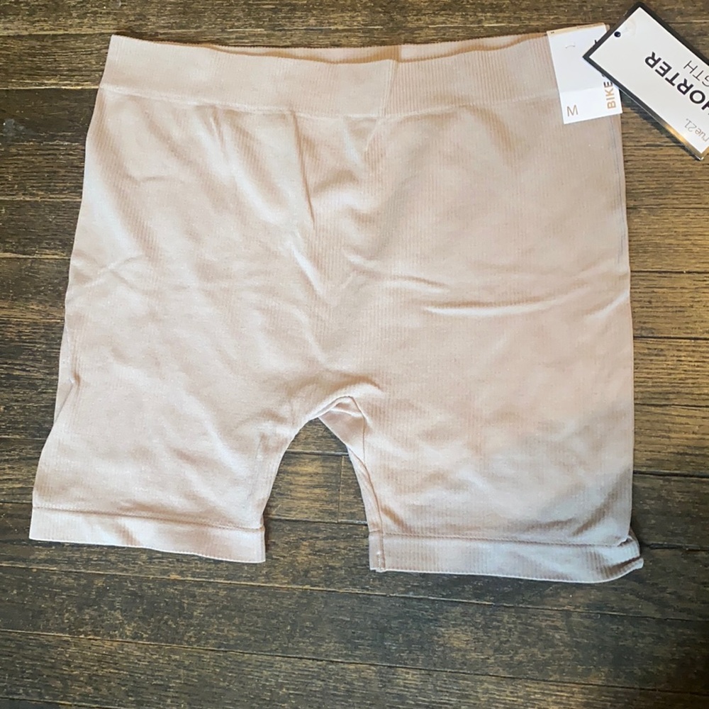 Nude biker shorts
